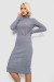 Платье повседневное утепленное, цвет серый, 257R115