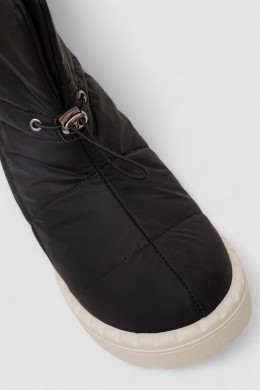 Дутики женские зимние на меху, цвет черно-бежевый, 248RFM300