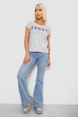 Футболка женская с принтом, цвет серый, 244R2038