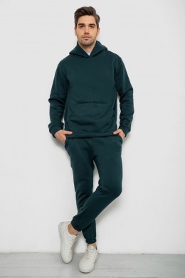 Спортивный костюм мужской на флисе, цвет зеленый, 238R58573