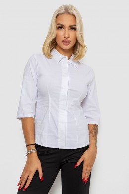 Блуза классическая, цвет белый, 230R08-1
