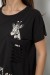 Футболка женская с принтом, цвет черный, 244R3011