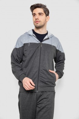 Спорт костюм мужской, цвет темно-серый, 244R988