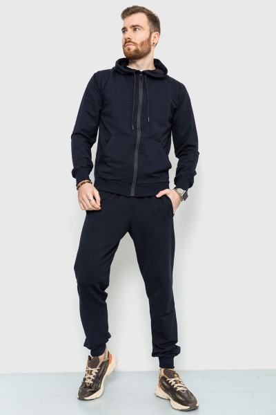 Спорт костюм чоловічий демісезонний, колір темно-синій, 241R175