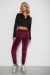 Спортивні штани велюрові жіночі на флісі, колір бордовий, 238R58648