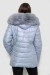 Куртка жіноча зимова коротка, колір блакитний, 244R23-711