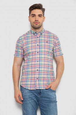 Сорочка чоловіча в клітку  -уцінка, колір різноколір, 214R842-U-2
