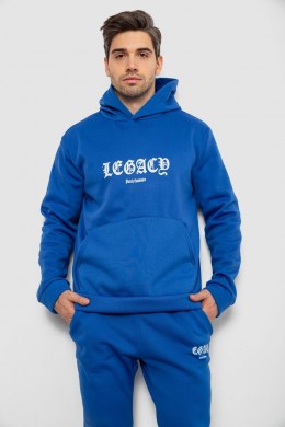 Спортивный костюм мужской на флисе, цвет электрик, 238R57046