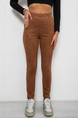 Лосины однотонные, цвет коричневый, 257R2045