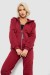 Спортивный костюм женский на флисе, цвет бордовый, 257R86 Спортивный костюм женский на флисе, цвет бордовый, 257R86