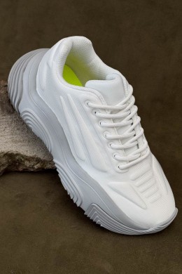 Кроссовки женские текстиль, цвет бело-серый, 248RCX1260