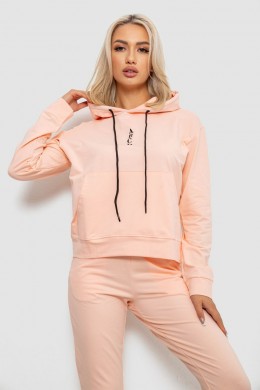 Спортивний костюм жіночий двонитка  -уцінка, колір персиковий, 214R1419-001-U-7