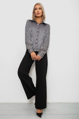Сорочка класична в смужку, колір чорно-білий, 230R66-2