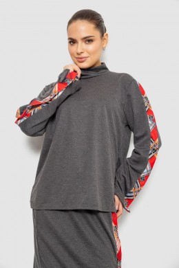 Костюм женский, цвет серо-красный, 257R322-3