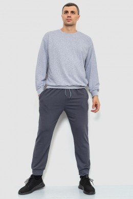 Спортивные штаны мужские двухнитка, цвет серый, 241R8005