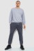 Спортивные штаны мужские двухнитка, цвет серый, 241R8005