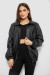 Бомбер женский с принтом, цвет черный, 257R72-3 Бомбер женский с принтом, цвет черный, 257R72-3