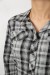 Рубашка женская в клетку, цвет серый, 230R064-1 Рубашка женская в клетку, цвет серый, 230R064-1