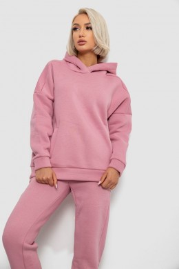 Спортивный костюм женский на флисе, цвет пудровый, 247R2040
