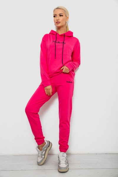 Спортивний костюм жіночий двонитка  уцінка, колір рожевий, 214R1419-006-U-19
