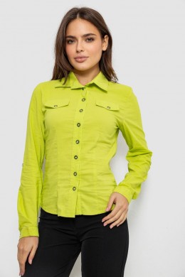 Сорочка жіноча однотонна, колір салатовий, 230R068