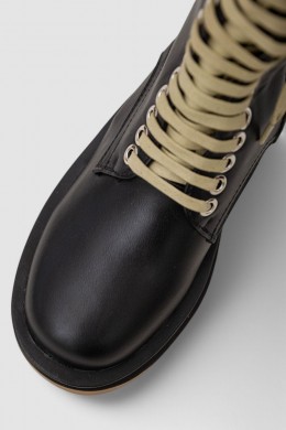 Ботинки женские демисезонные  -уценка, цвет черно-бежевый, 243RL2-U-1