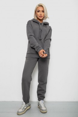 Спортивный костюм женский на флисе, цвет серый, 247R2039