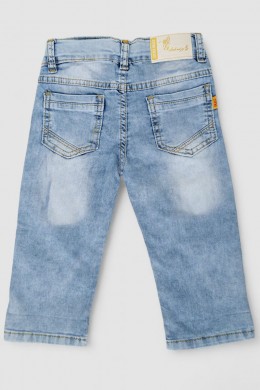 Капри джинсовые для девочек, цвет голубой, 247R2606