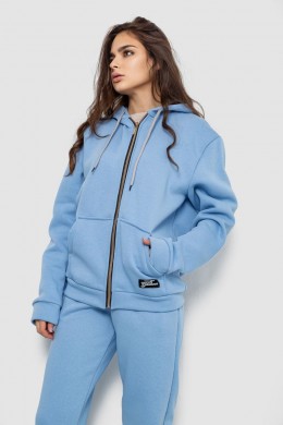 Спортивний костюм жіночий на флісі, колір блакитний, 244R1555