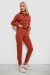 Спортивный костюм женский двухнитка, цвет терракотовый, 214R1419-002
