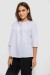 Блуза однотонная, цвет белый, 230R112-10 Блуза однотонная, цвет белый, 230R112-10