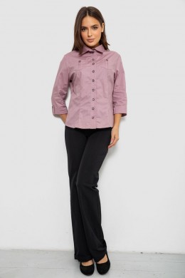 Сорочка жіноча однотонна, колір бузковий, 230R068-3