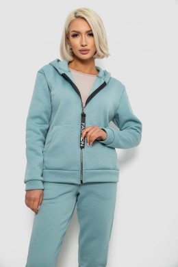 Спортивный костюм женский на флисе, цвет оливковый, 257R86-1