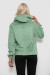 Худі жіночий однотонний з капюшоном, колір оливковий, 257R14
