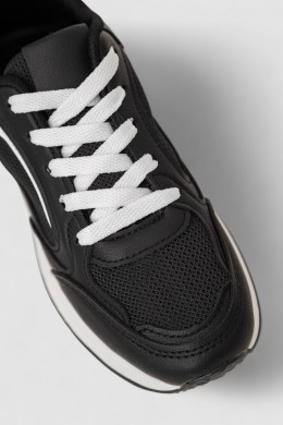 Кроссовки женские, цвет черно-белый, 248RG30