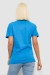 Футболка женская с принтом, цвет голубой, 244R4022 Футболка женская с принтом, цвет голубой, 244R4022