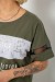 Футболка жіноча з принтом, колір хакі, 244R2153-5