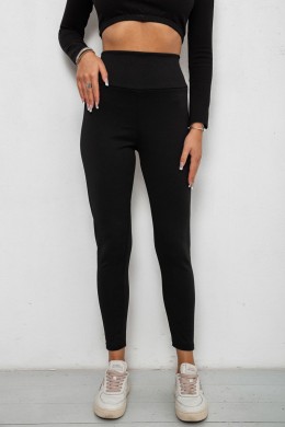Лосины однотонные, цвет черный, 257R2044