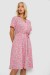 Платье софт с принтом, цвет пудровый, 230R0032-1 Платье софт с принтом, цвет пудровый, 230R0032-1