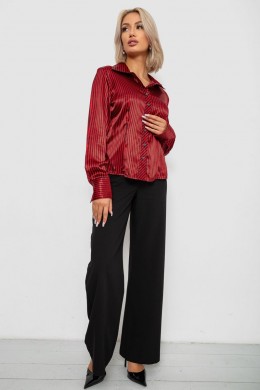 Сорочка класична в смужку, колір чорно-червоний, 230R66