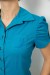 Рубашка женская однотонная, цвет бирюзовый, 230R070