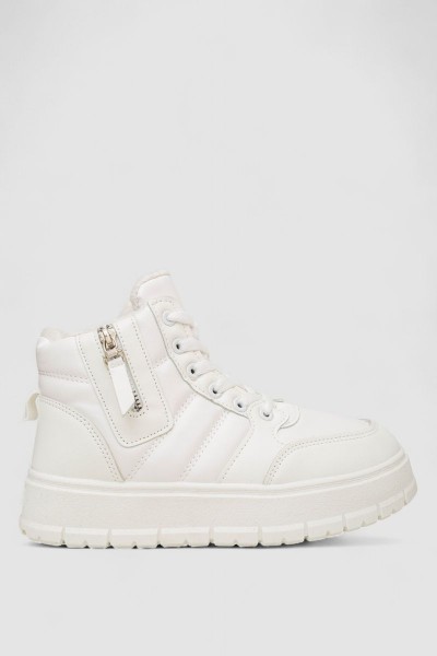 Кроссовки женские зимние на меху, цвет белый, 248RMB06