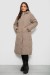 Куртка жіноча двостороння зимова, колір темно-бежевий, 244R24115 Куртка жіноча двостороння зимова, колір темно-бежевий, 244R24115