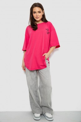 Футболка женская с принтом, цвет розовый, 244R2030