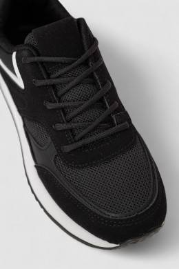 Кроссовки женские, цвет черно-белый, 248RG60