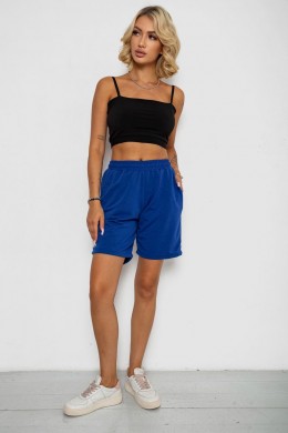 Шорти жіночі однотонні, колір електрик, 238R57820