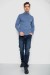 Свитер мужской однотонный, цвет темно-голубой, 161R1770 Свитер мужской однотонный, цвет темно-голубой, 161R1770