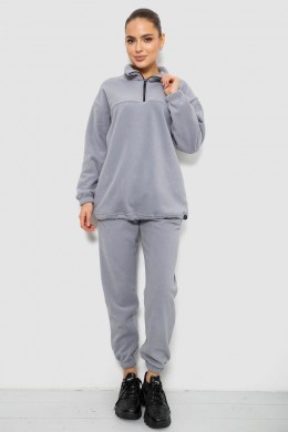 Спорт костюм жіночий на флісі, колір світло-сірий, 241R2007