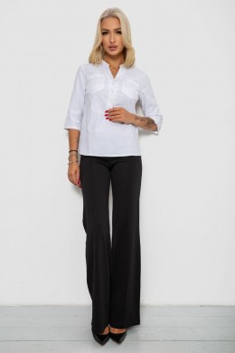 Блуза однотонная, цвет белый, 230R96-13