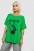 Футболка женская с принтом, цвет зеленый, 244R6005-1
